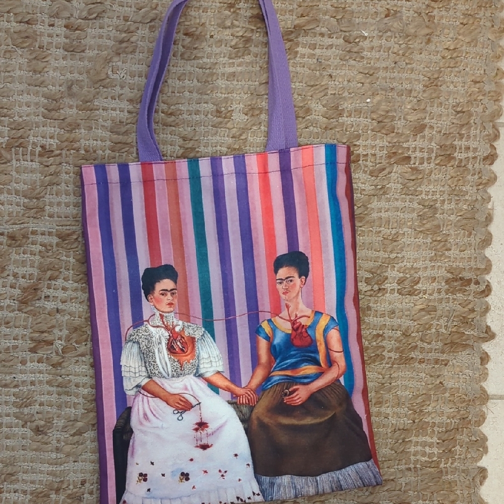 Like New Colorful Frida Kahlo Tote Bag
